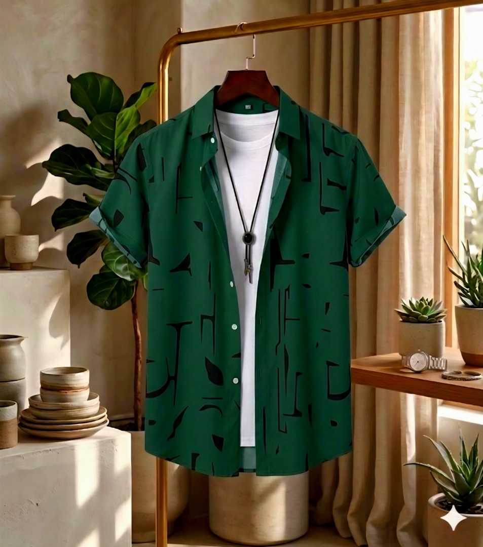 Premium,,China,Fabric,Half,Sleeve,Shirt,For,Men